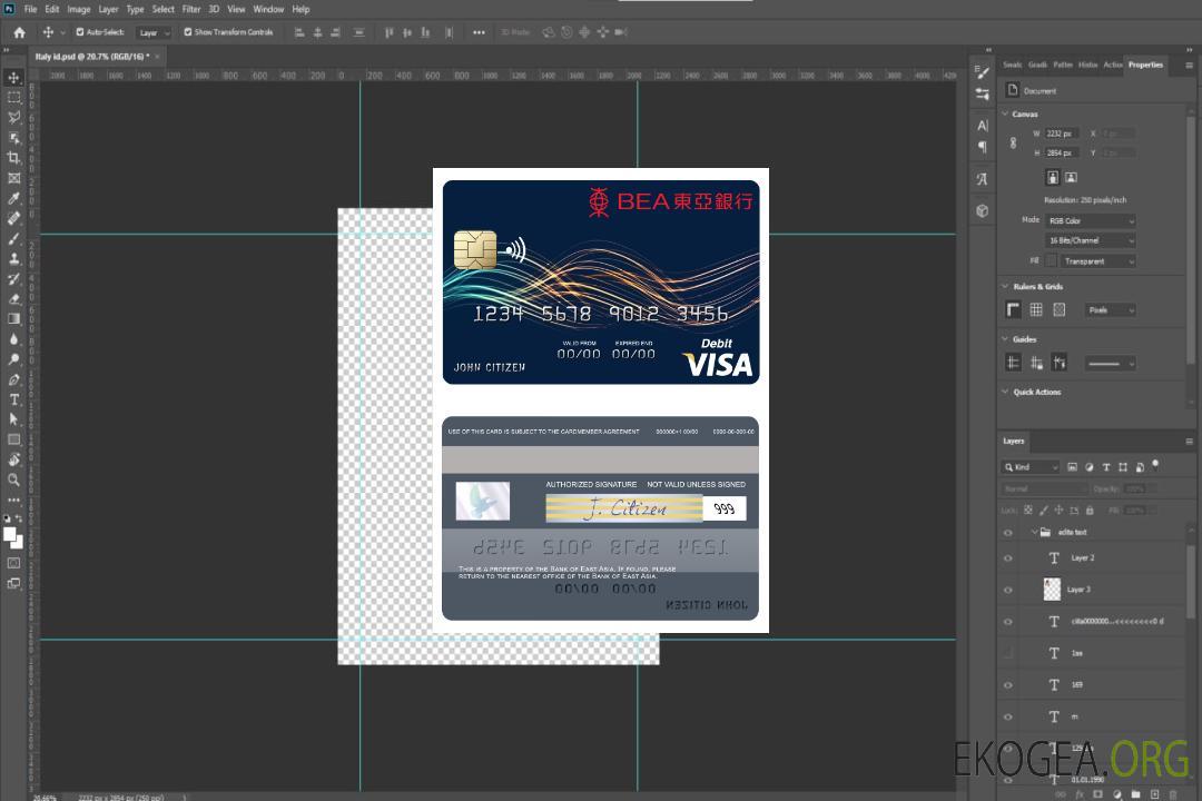 Carte de débit visa de la Hong Kong Bank of East Asia template Carte de débit visa de la Hong Kong Bank of East Asia template